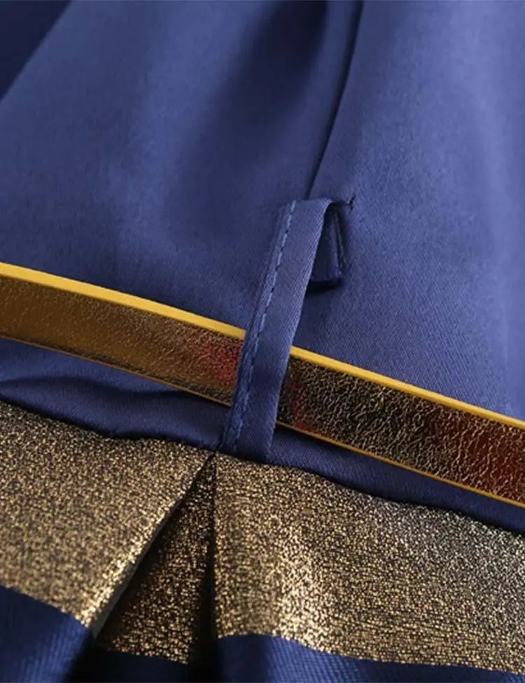 Striped Short Sleeve Party Dress