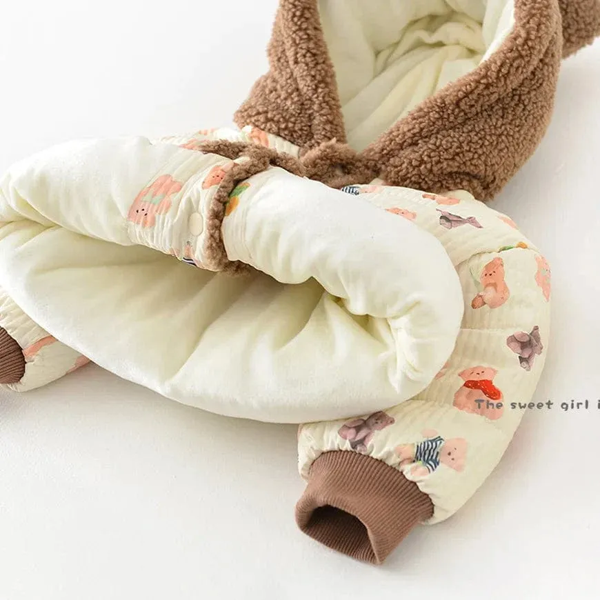 Teddy Bear Fleece Hooded Coat