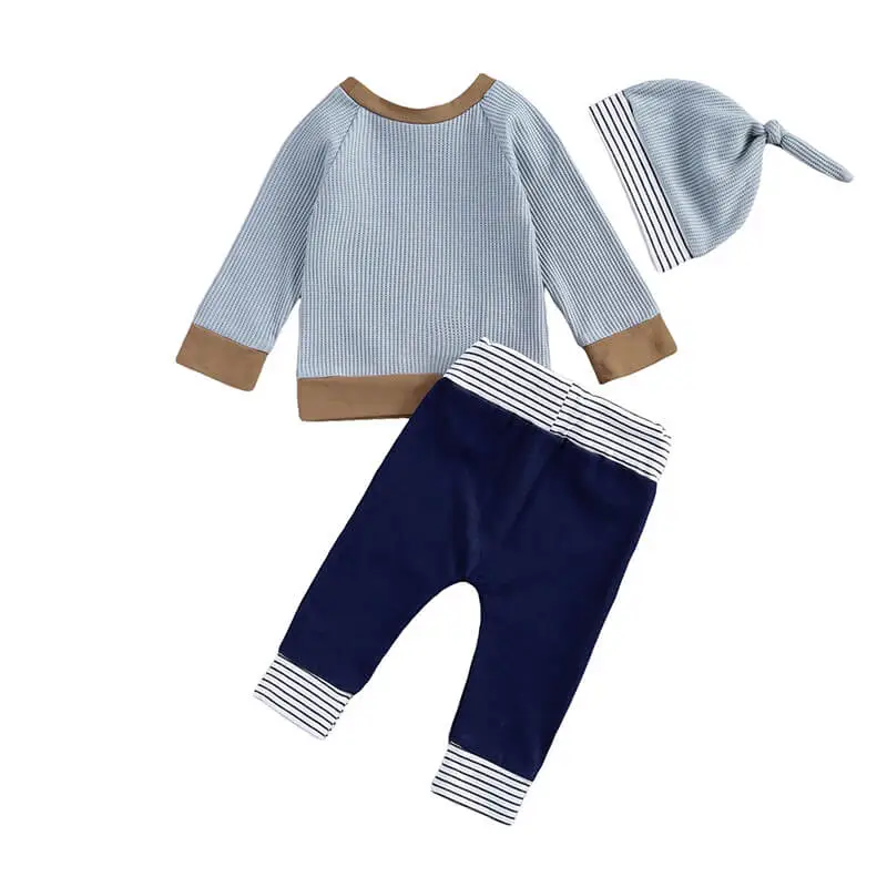 Patchwork Pullover Baby Set