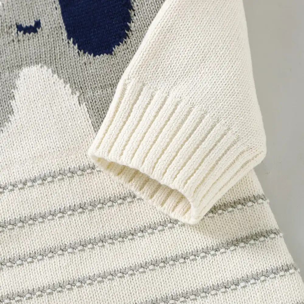 Elephant Knit Baby Romper