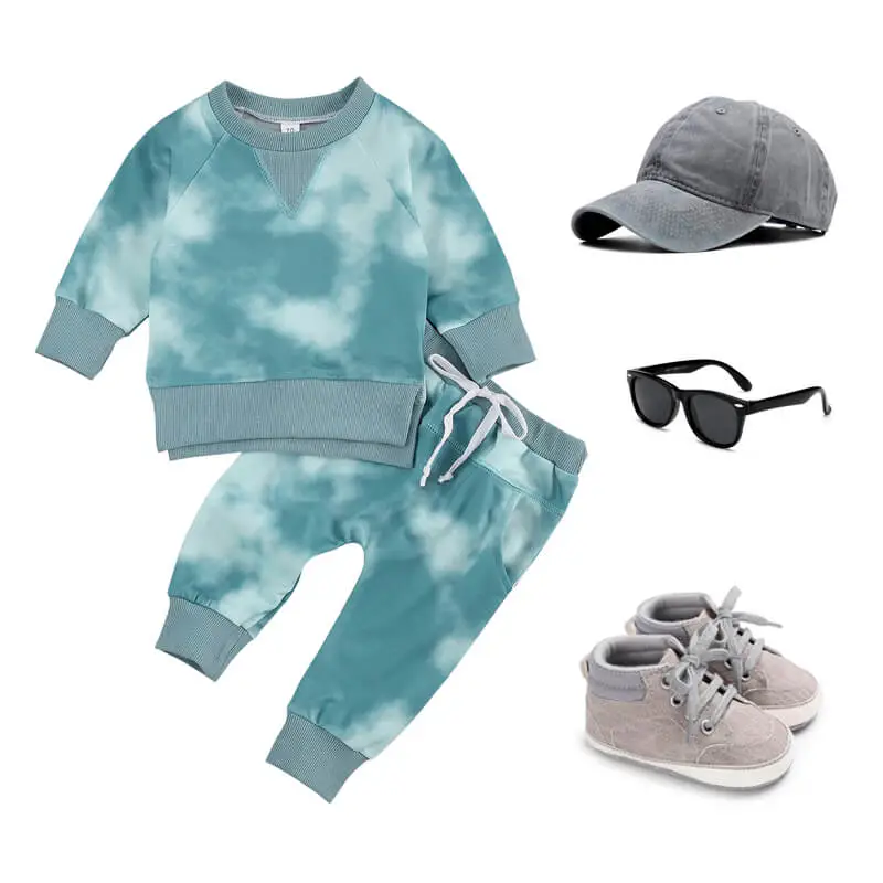 Tie Dye Sweatshirt Baby Set