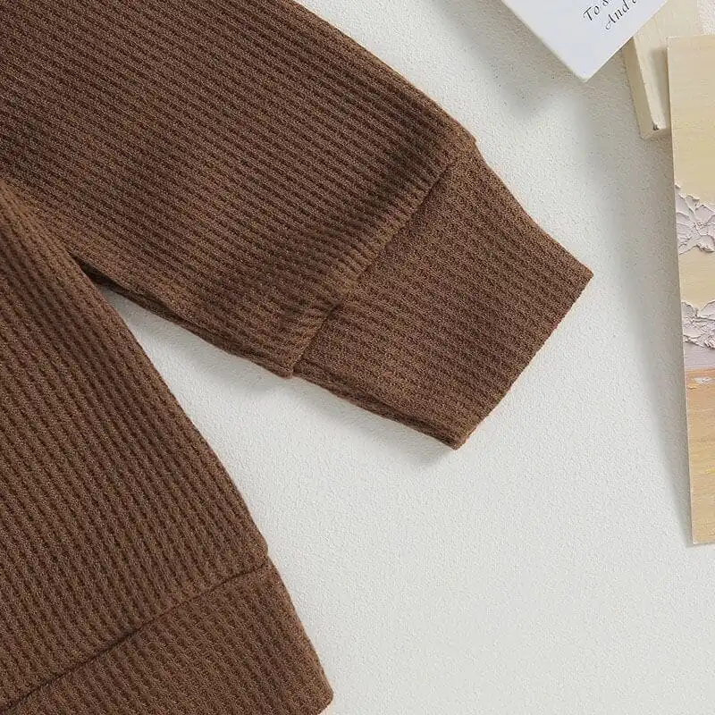 Little Dude Waffle Toddler Set