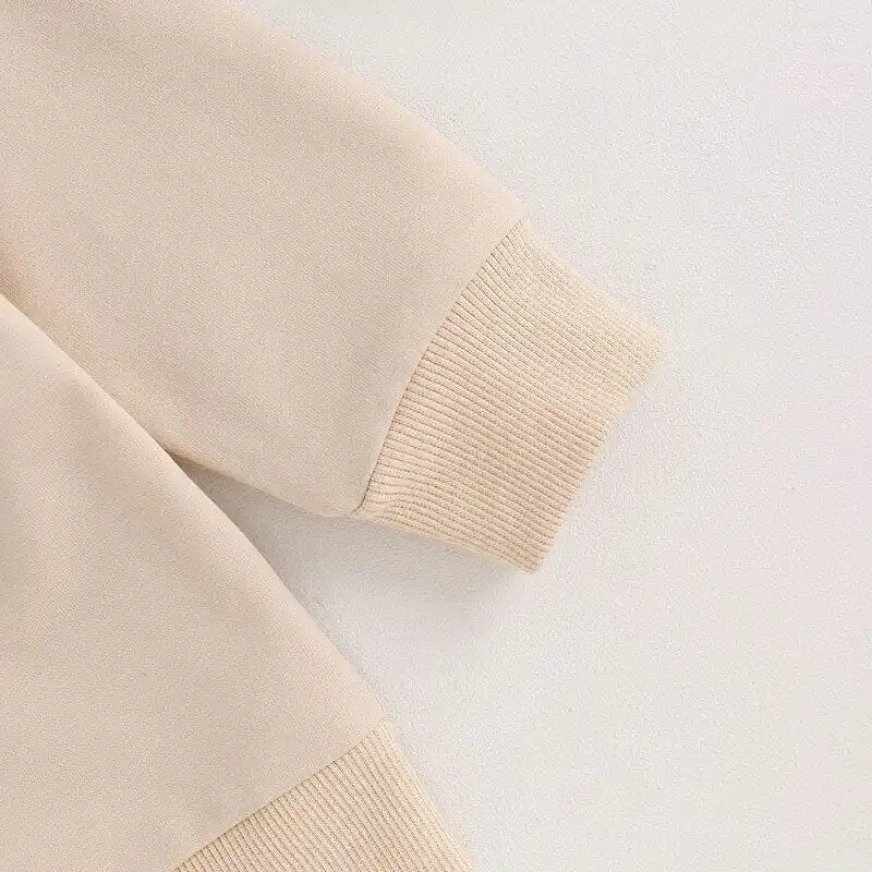 Big Sis Beige Toddler Sweatshirt