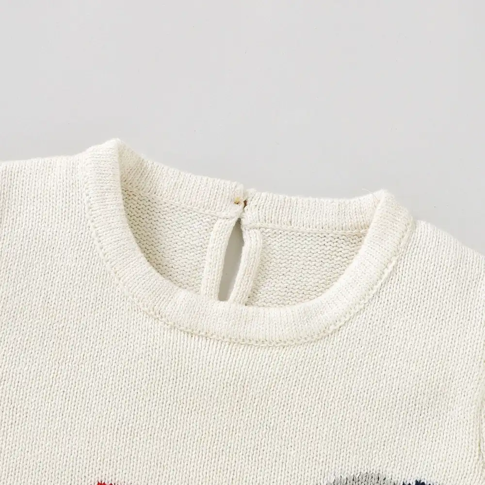 Elephant Knit Baby Romper