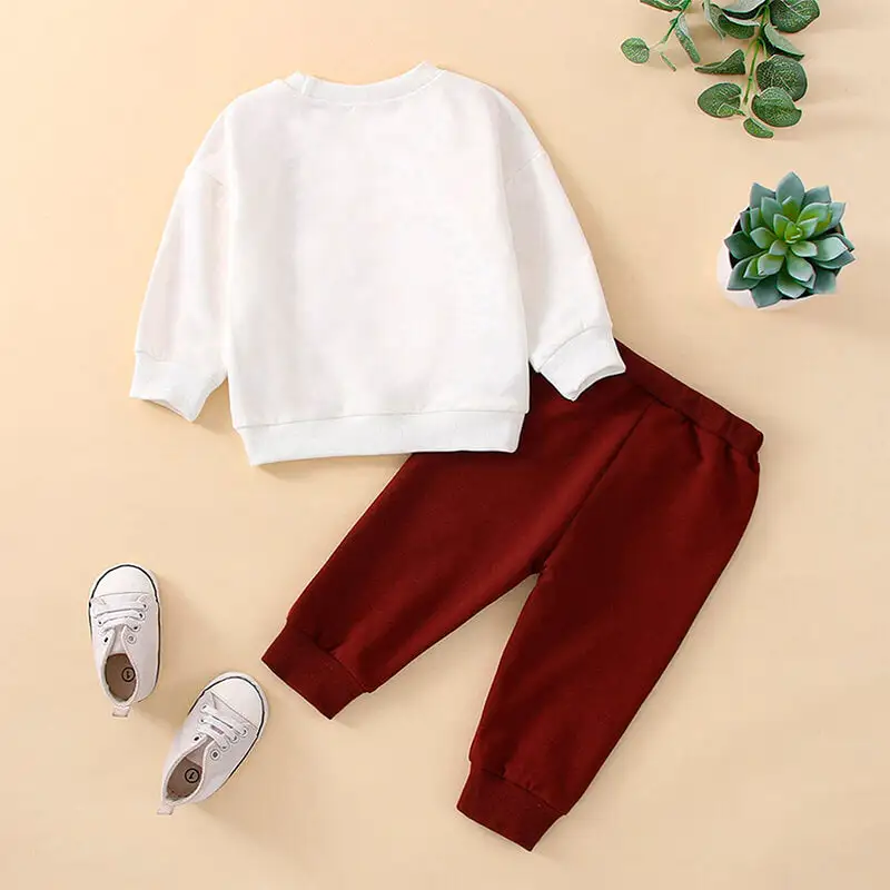 Solid Pants Brother Toddler Set