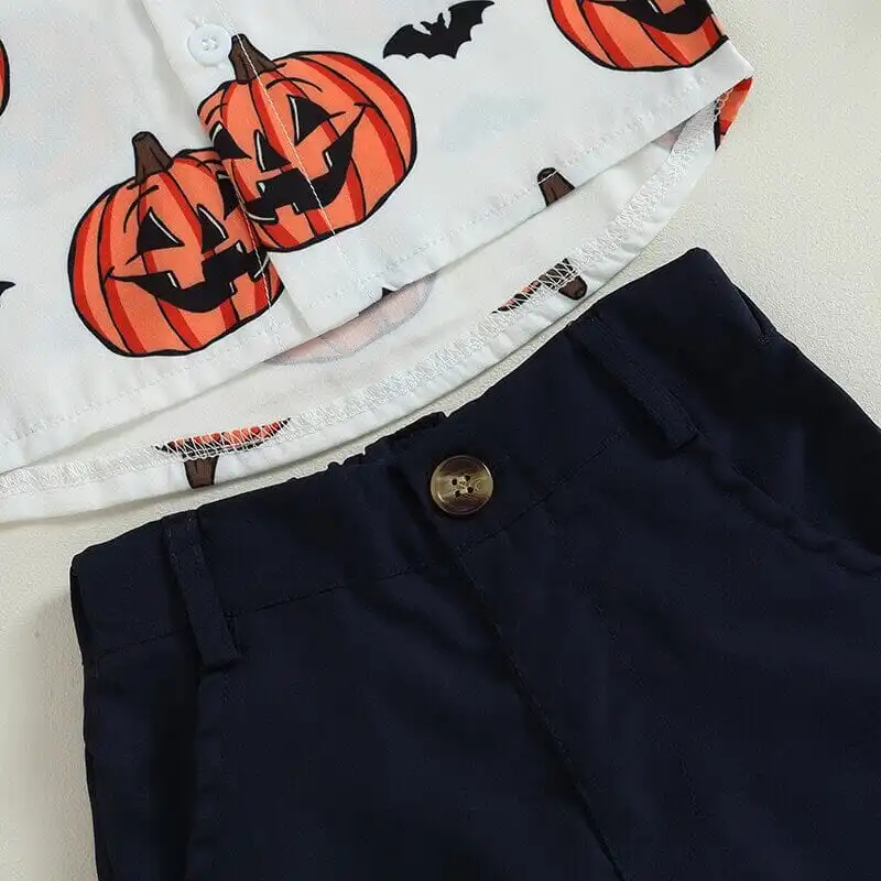 Short Sleeve Halloween Toddler Set