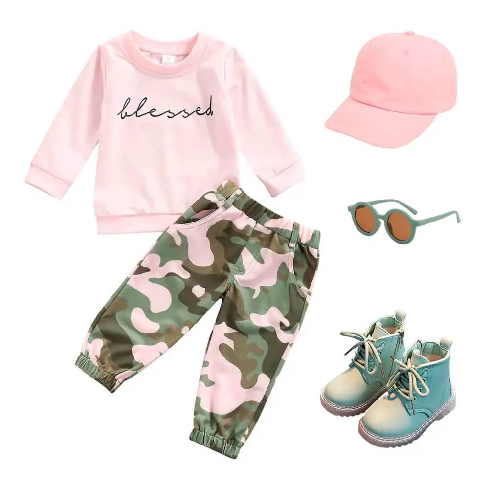 Blessed Camouflage Toddler Set