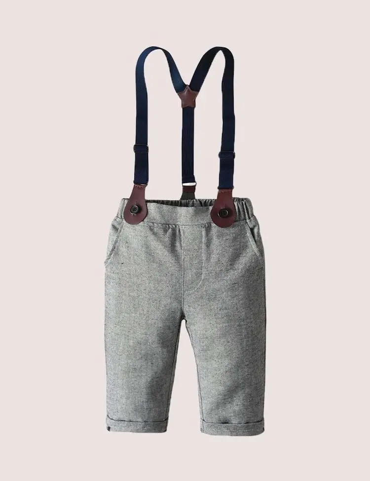 Gray Overalls Party Suit