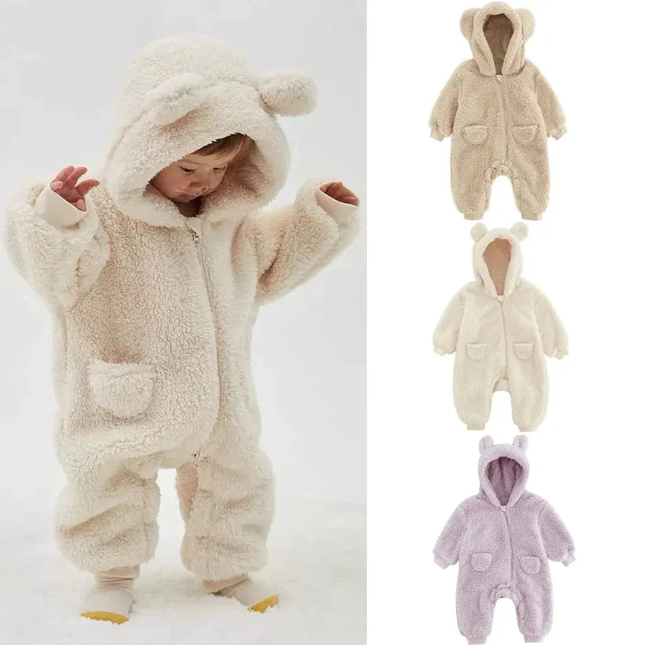 Fleece Unisex Baby Jumpsuit