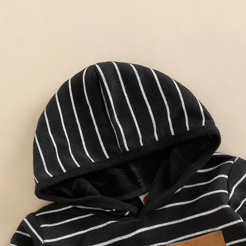 Striped Hoodie Toddler Set