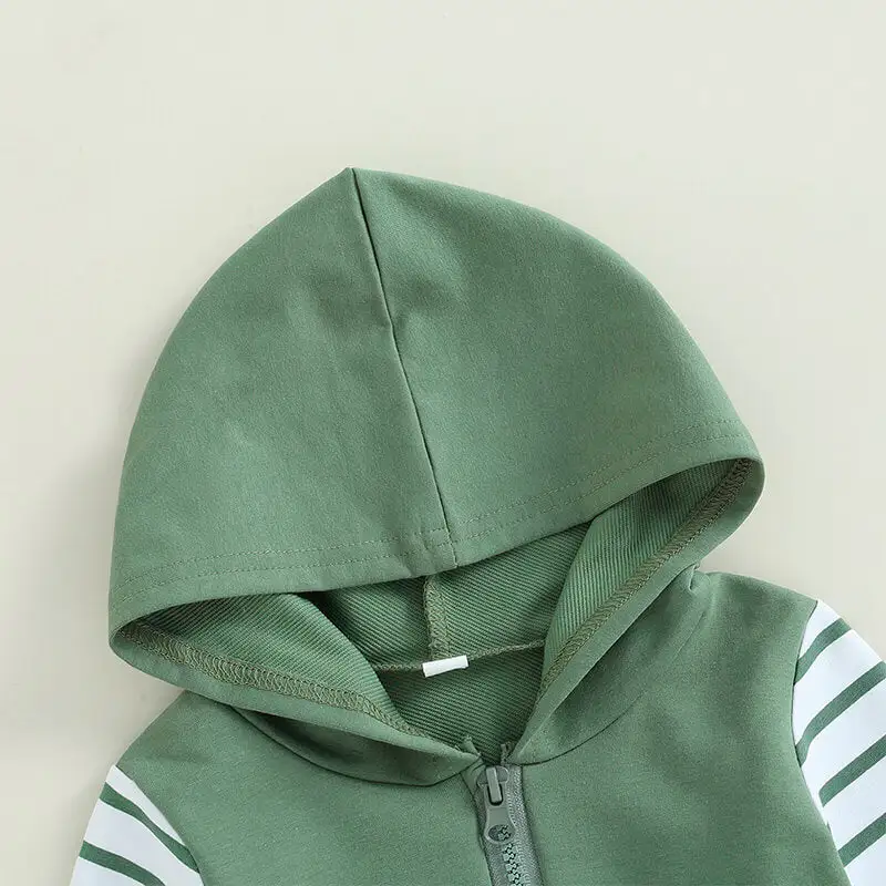 Striped Pants Hoodie Toddler Set