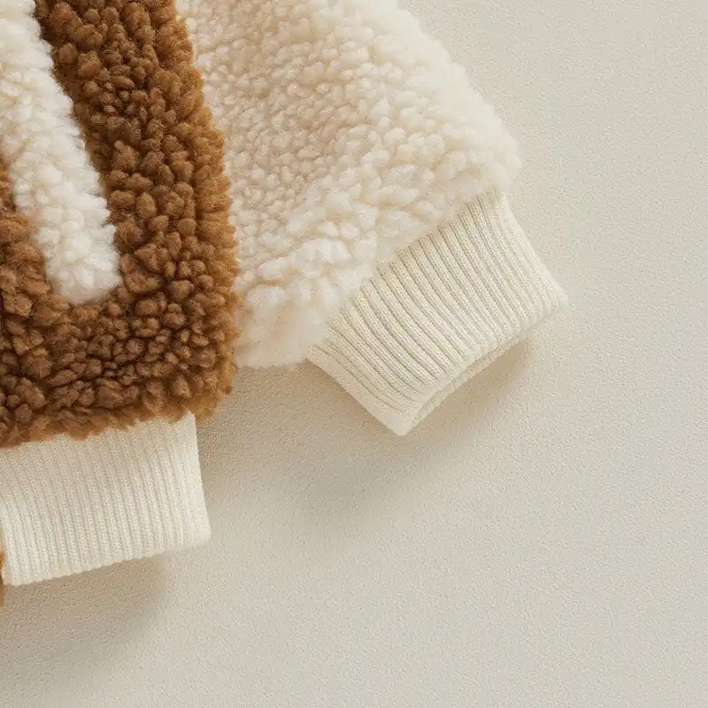 Fluffy Buttons Toddler Jacket