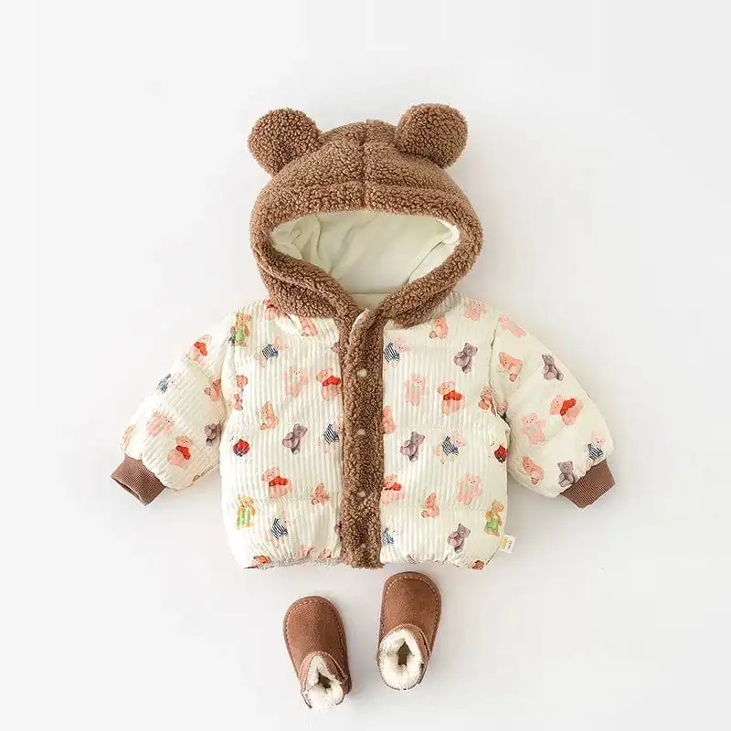 Teddy Bear Fleece Hooded Coat