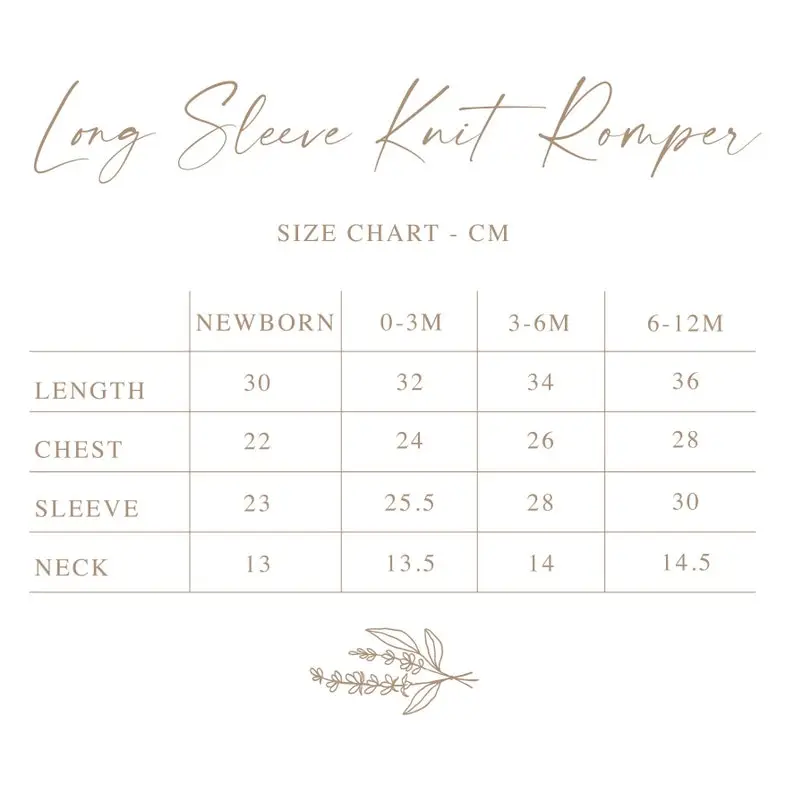 The Mabel Pointelle Long Sleeve Baby Knit Romper - Winter - Cotton - Babies First Outfit - Photography Prop - Baby Announcement - Heirloom