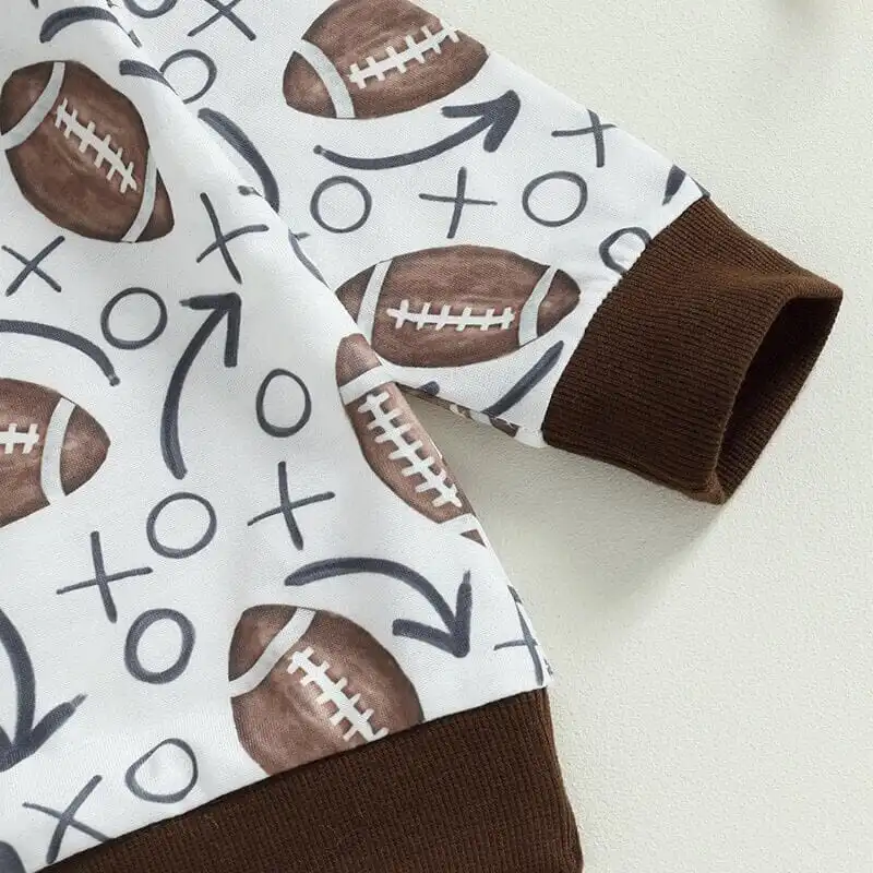 Long Sleeve Football Baby Set