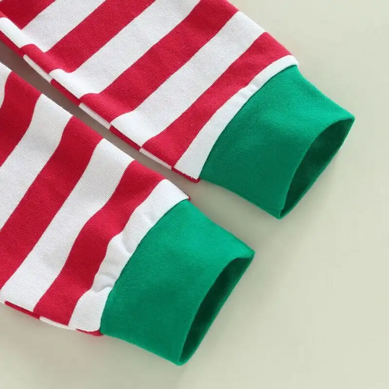 My First Christmas Striped Baby Set