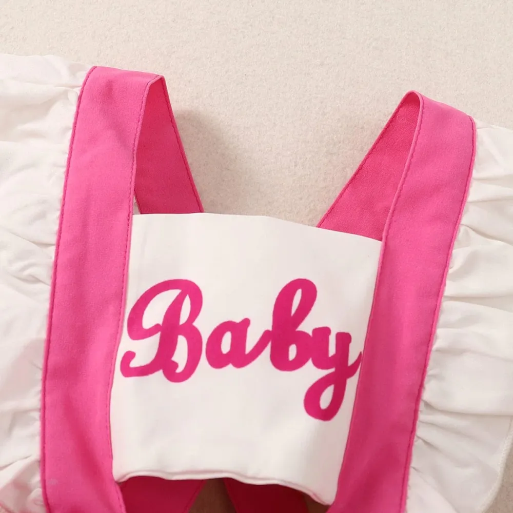 Pink Baby Romper with Headband
