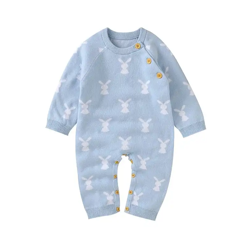 Baby Rabbit Print Knit Bodysuit