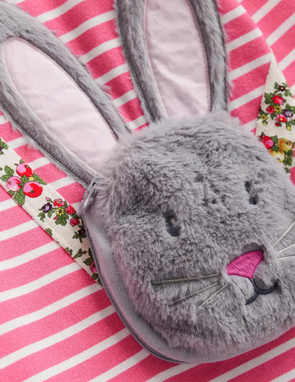 Toddler Kid Girl Rabbit Appliqué Pocket Tunic