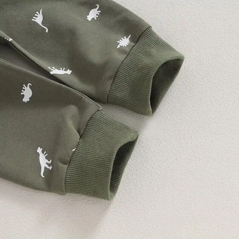Sage Green Dinosaurs Baby Set