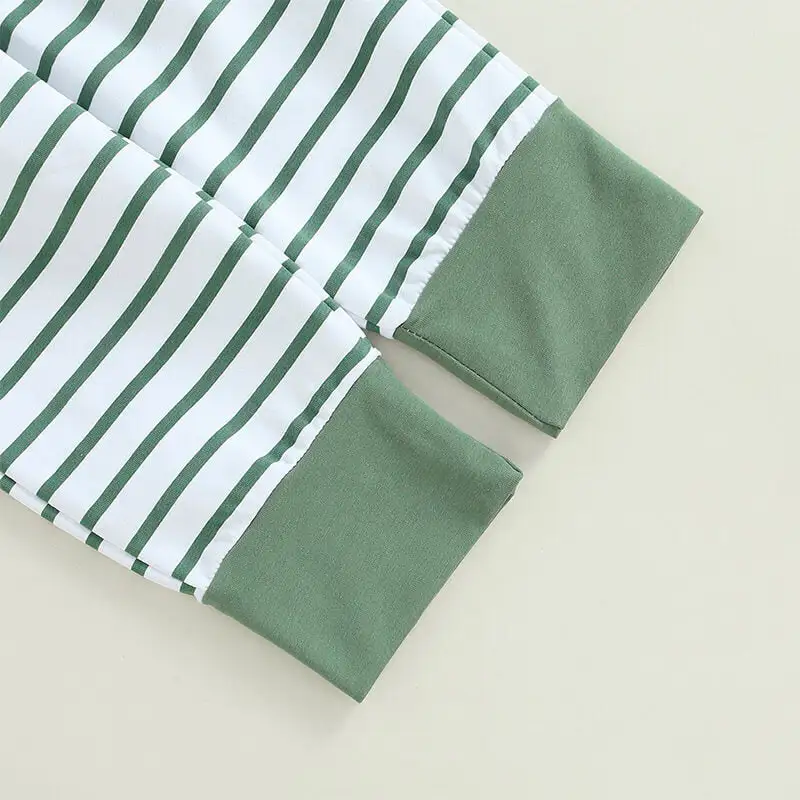 Striped Pants Hoodie Toddler Set