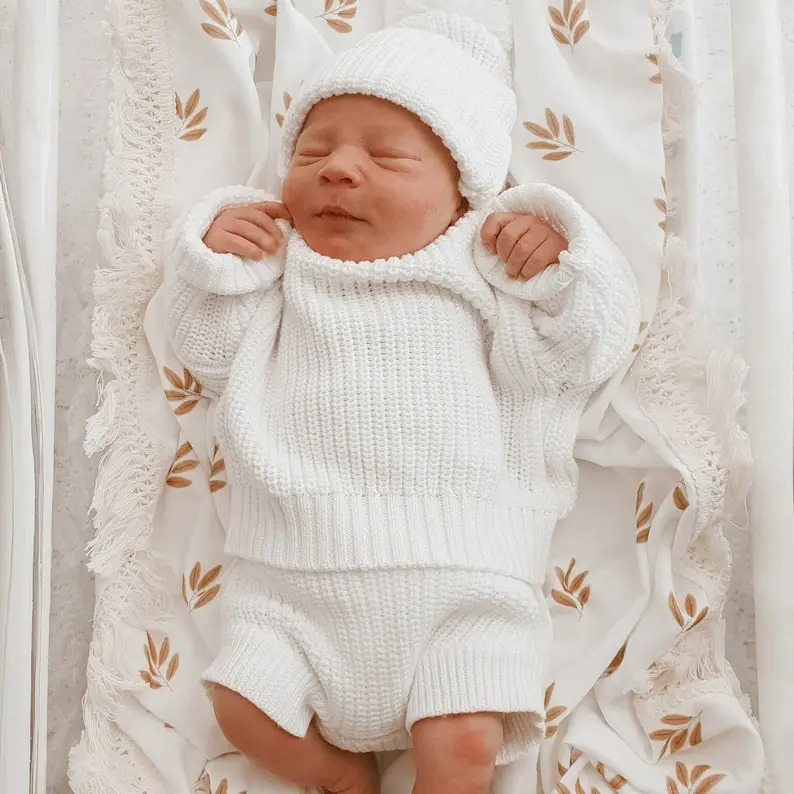 Baby Mini Knit Shorties Bloomers - Summer - Cotton - Babies First Outfit - Photography Prop - Gender Neutral Clothing - Knit Diaper Cover