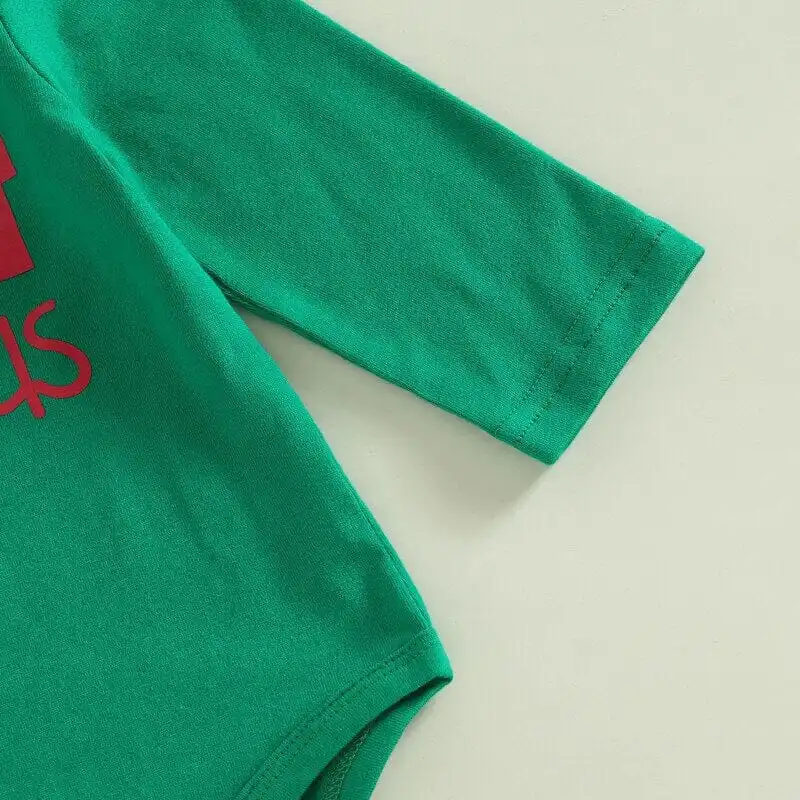 My First Christmas Striped Baby Set