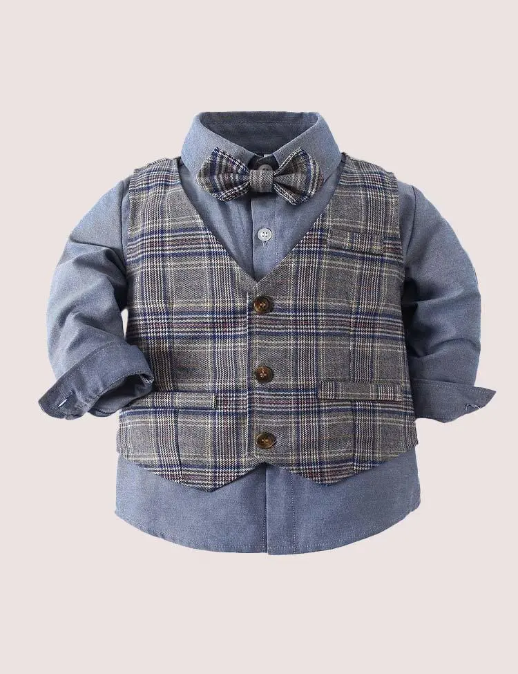 Vest Overalls Party Suit