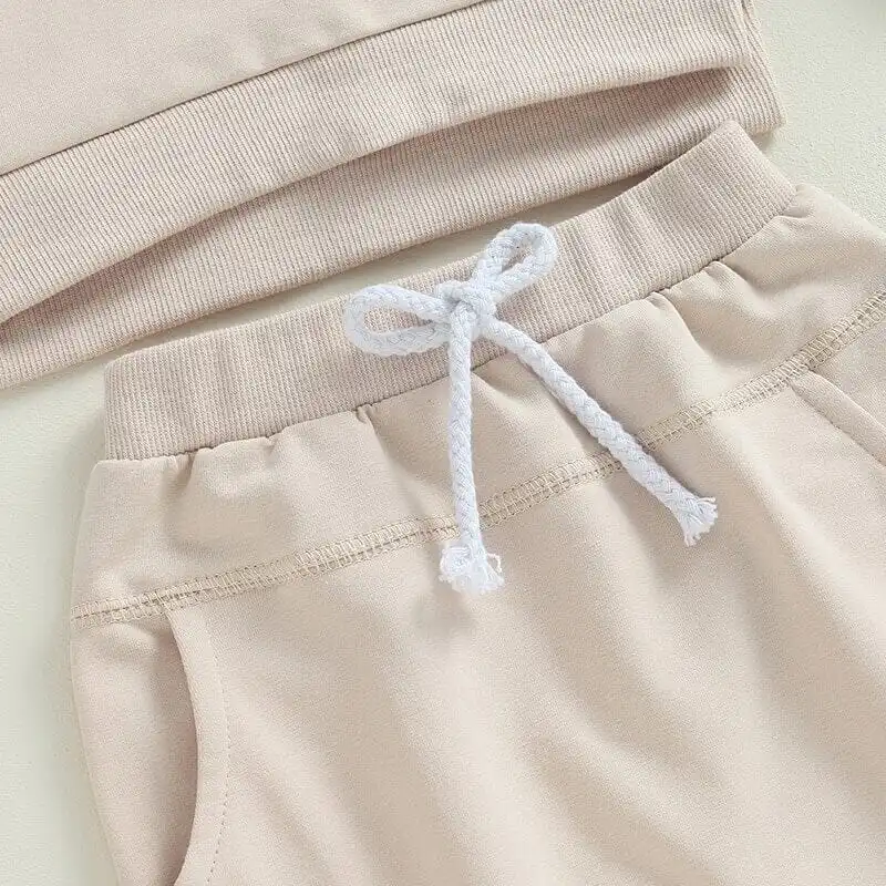 Solid Long Sleeve Baby Set