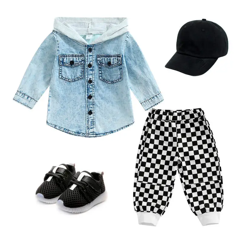 Denim Hooded Toddler Jacket