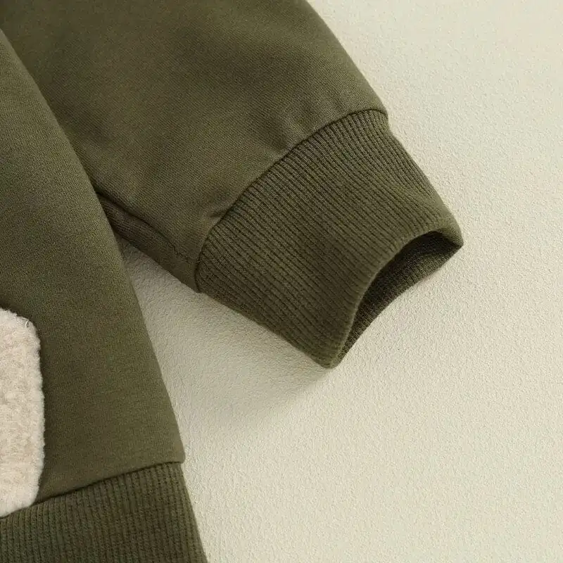 Long Sleeve Deer Hooded Baby Set