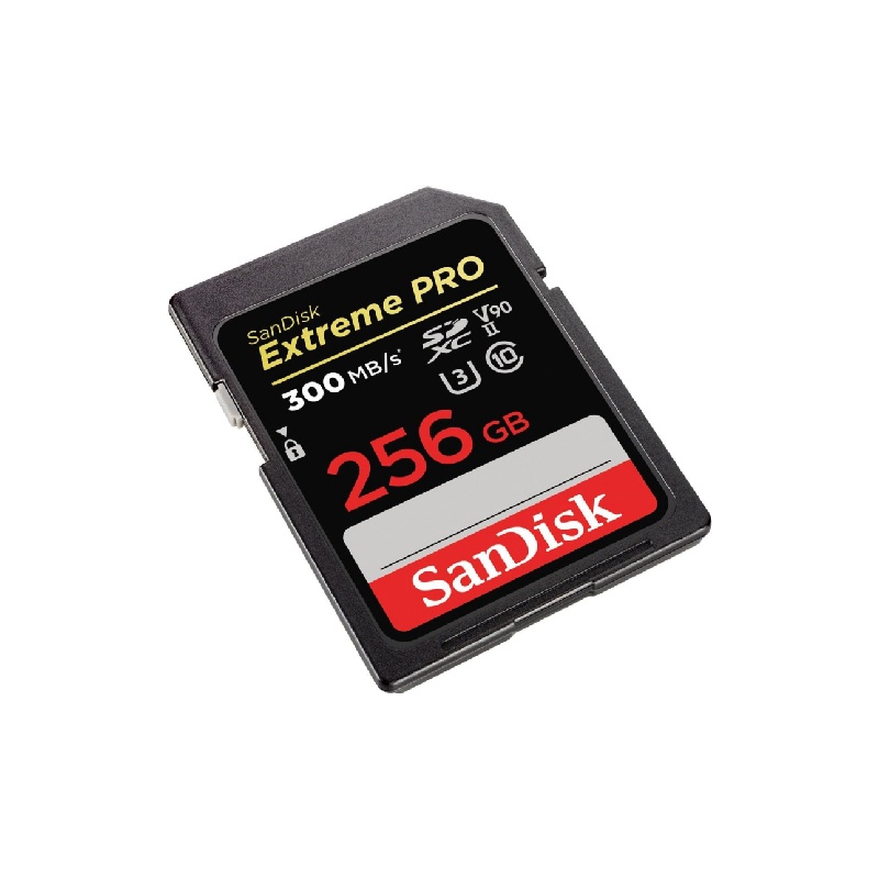 SanDisk 256GB Extreme PRO SDXC UHS-II Memory Card - C10, U3, V90, 8K, 4K, Full HD Video, SD Card - SDSDXDK-256G-GN4IN