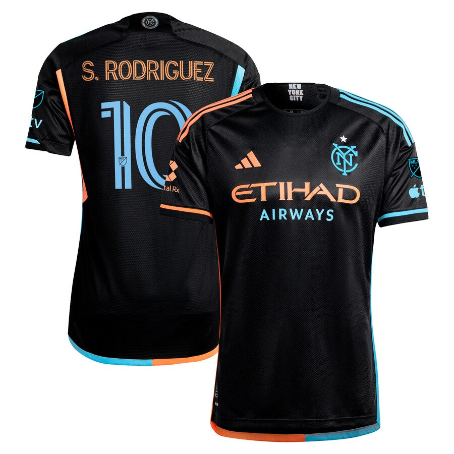 Santiago Rodr��guez New York City FC adidas 2024 24/7 Kit Authentic Player Jersey?�C Black