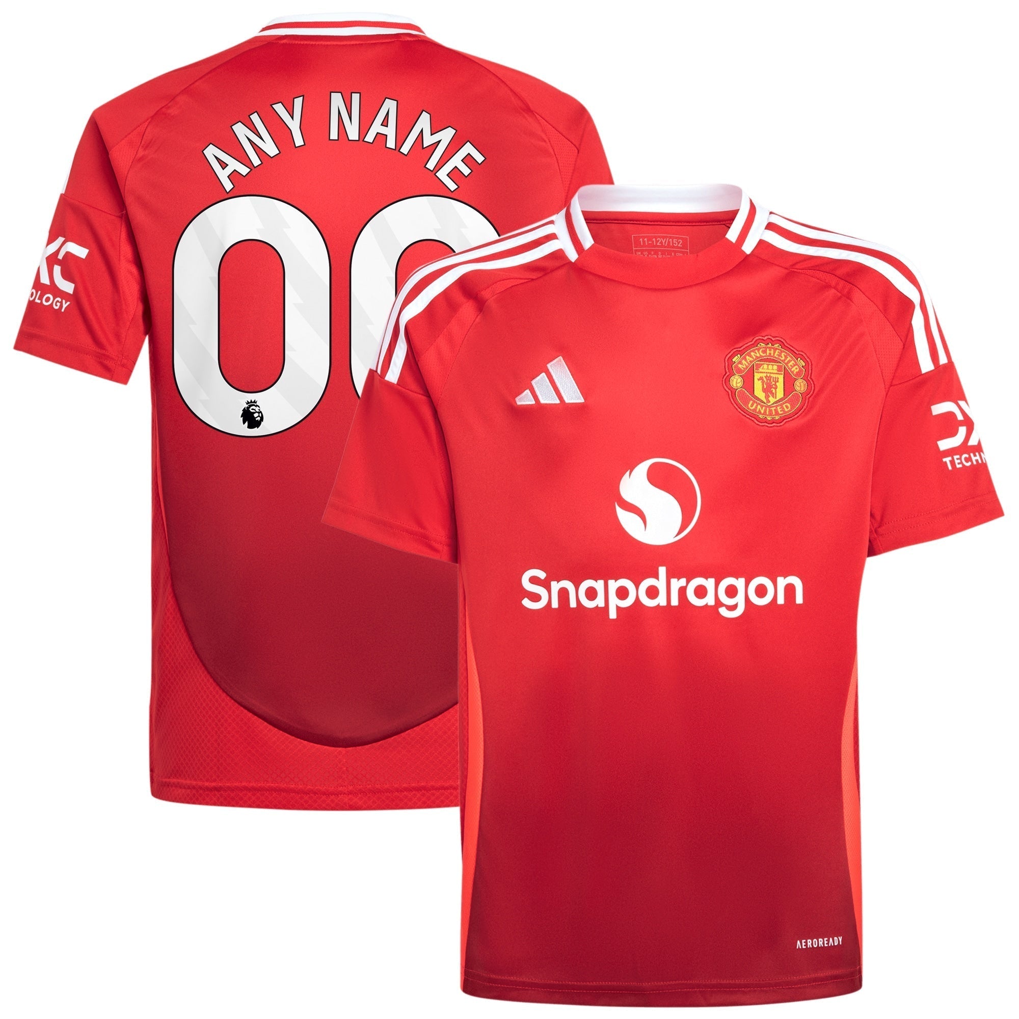 Manchester United adidas 2024/25 Home Custom Jersey - Red