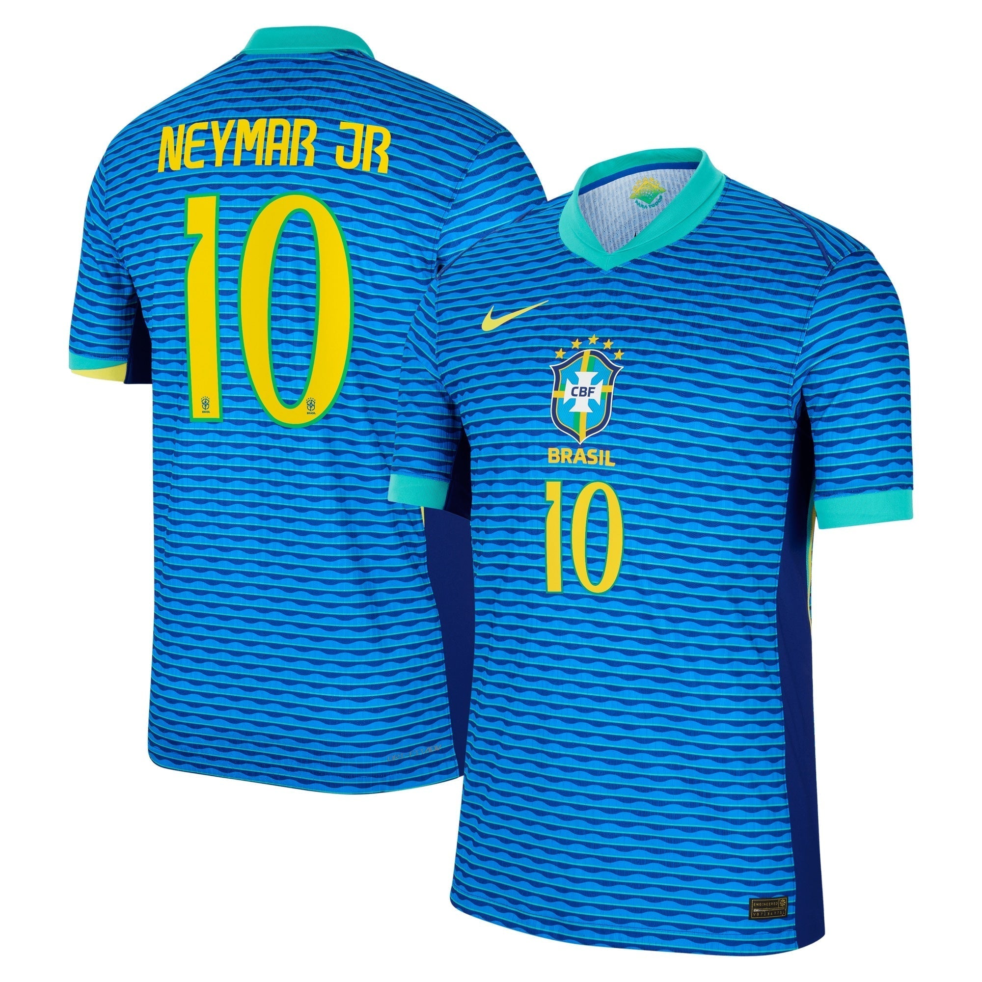 Neymar Jr. Brazil National Team Nike 2024 Away Match Player Jersey �C Blue