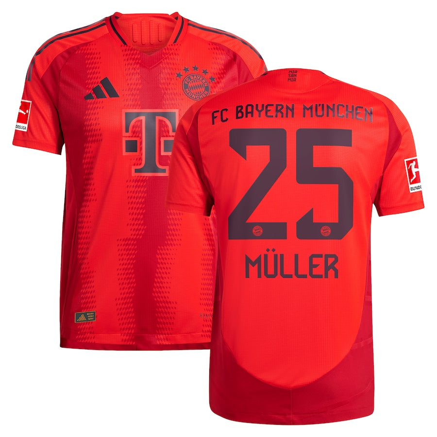 Thomas M��ller Bayern Munich adidas 2024/25 Home Player Jersey - Red