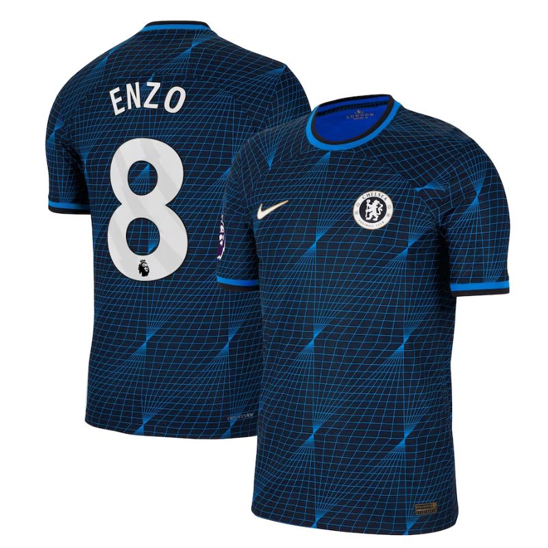 Enzo Fern��ndez Chelsea 2023/24 Away Player Jersey - Navy