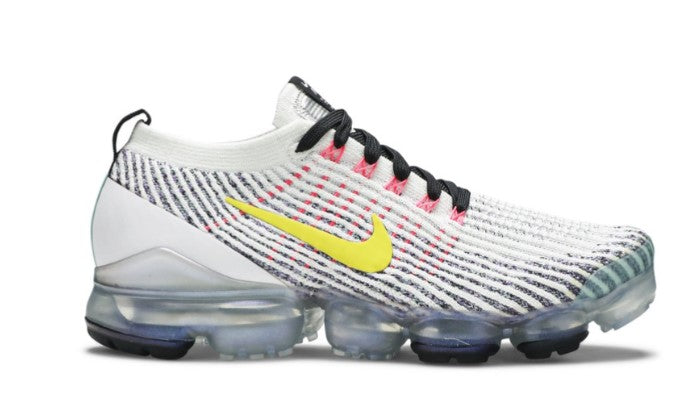 Air VaporMax Flyknit 3 White Dynamic Yellow AJ6900-103