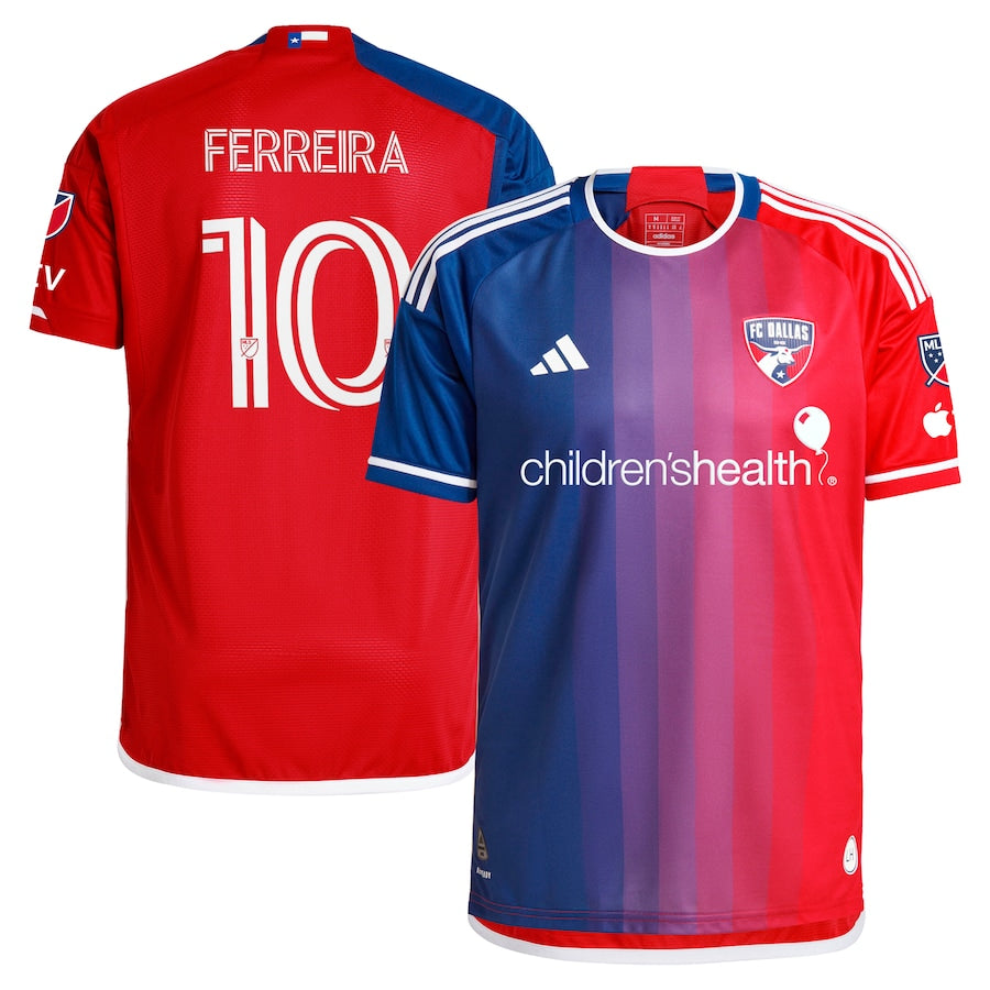 Jesus Ferreira FC Dallas adidas 2024 After Burner Authentic Player Jersey?�C Navy