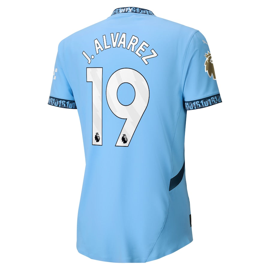 Juli��n ��lvarez Manchester City Puma 2024/25 Home Player Jersey - Light Blue
