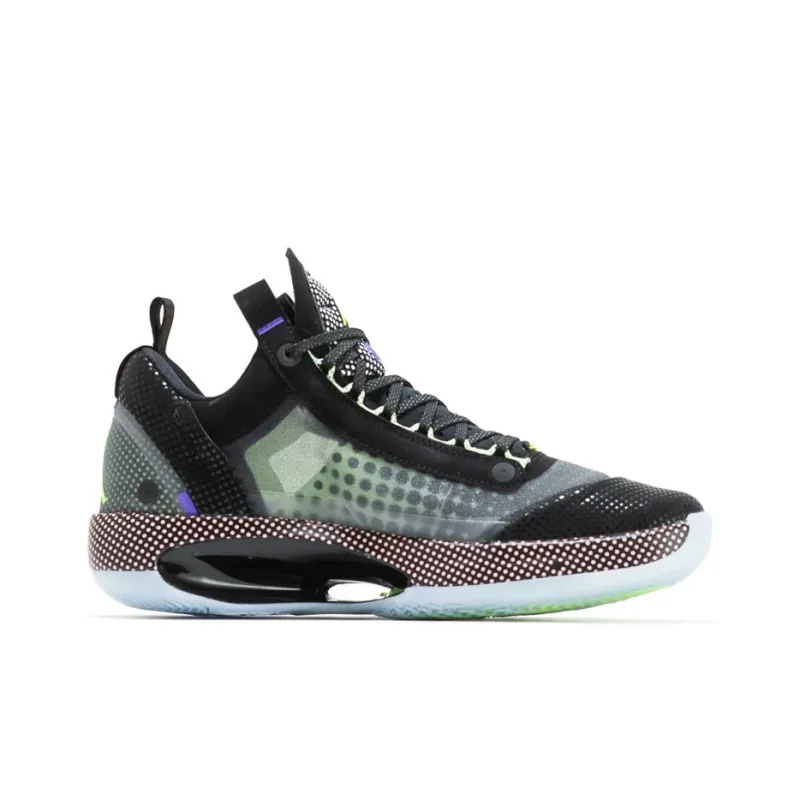 Air Jordan XXXIV Low Black Vapor Green Bleached Coral – CZ7750-003