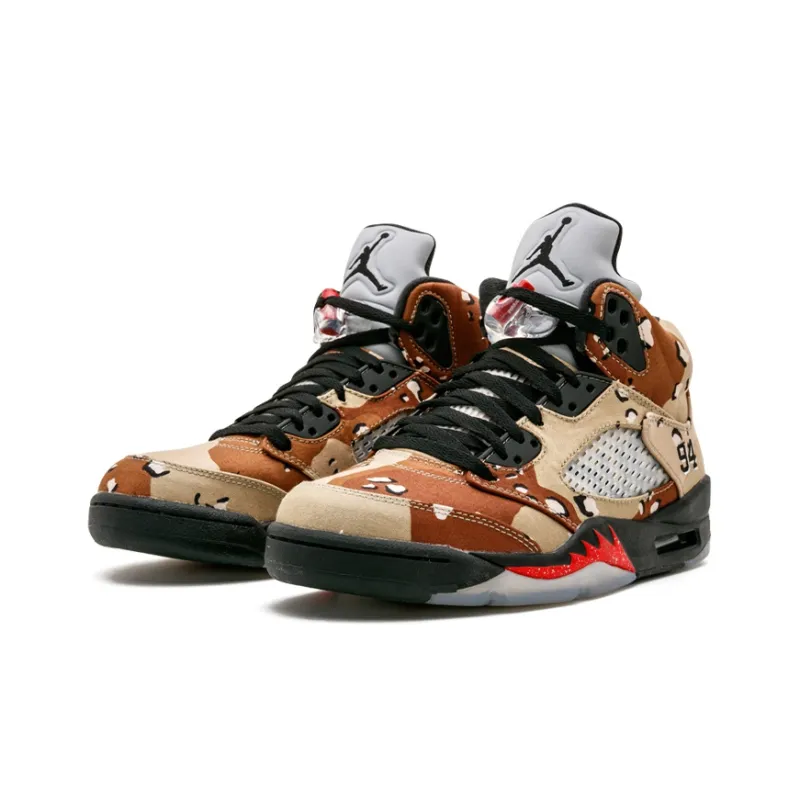 Air Jordan 5 Retro Supreme Desert Camo – 824371-201