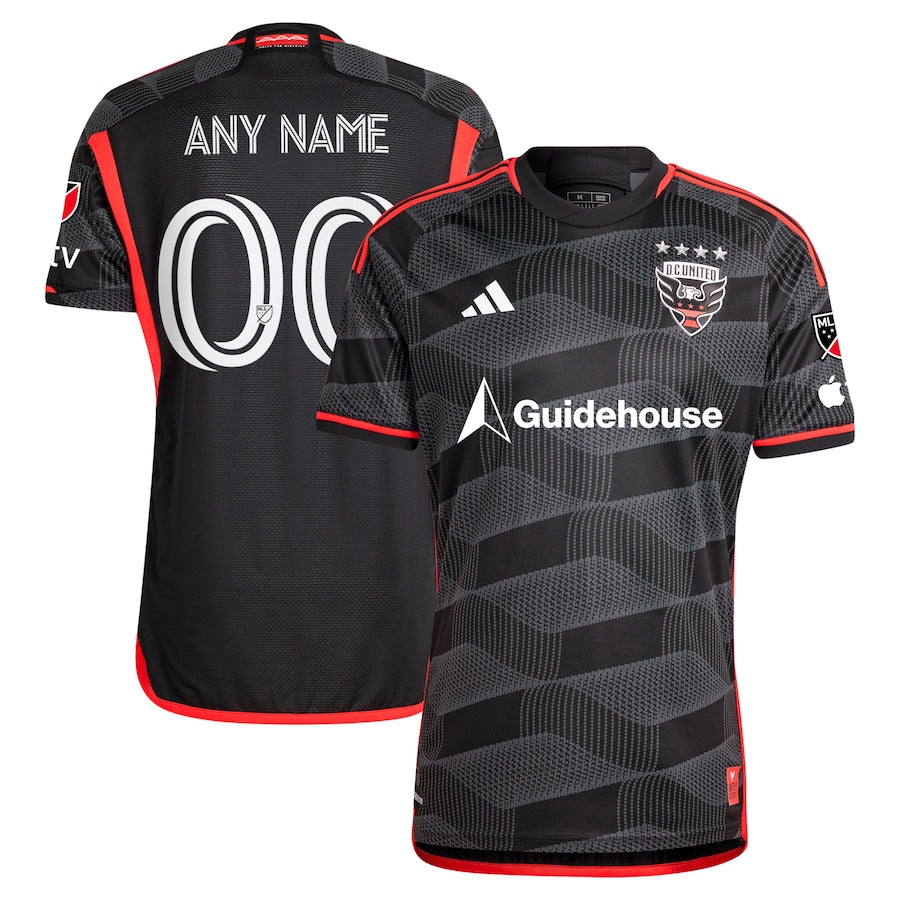 D.C. United adidas 2024 The Icon Kit Authentic Custom Jersey?�C Black
