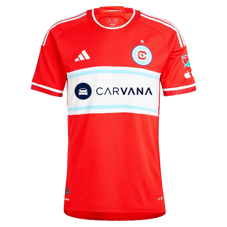 Chicago Fire adidas 2024 Return To Red Authentic Custom Jersey?�C Red