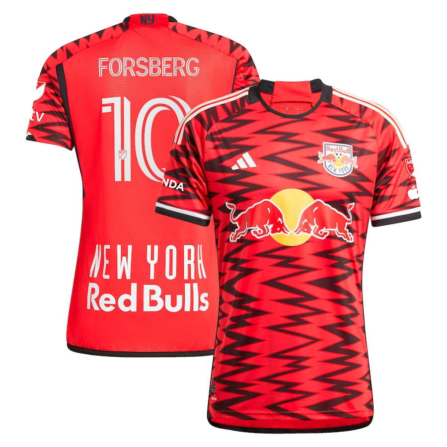 Emil Forsberg New York Red Bulls adidas 2024 Legacy Authentic Player Jersey?�C Red
