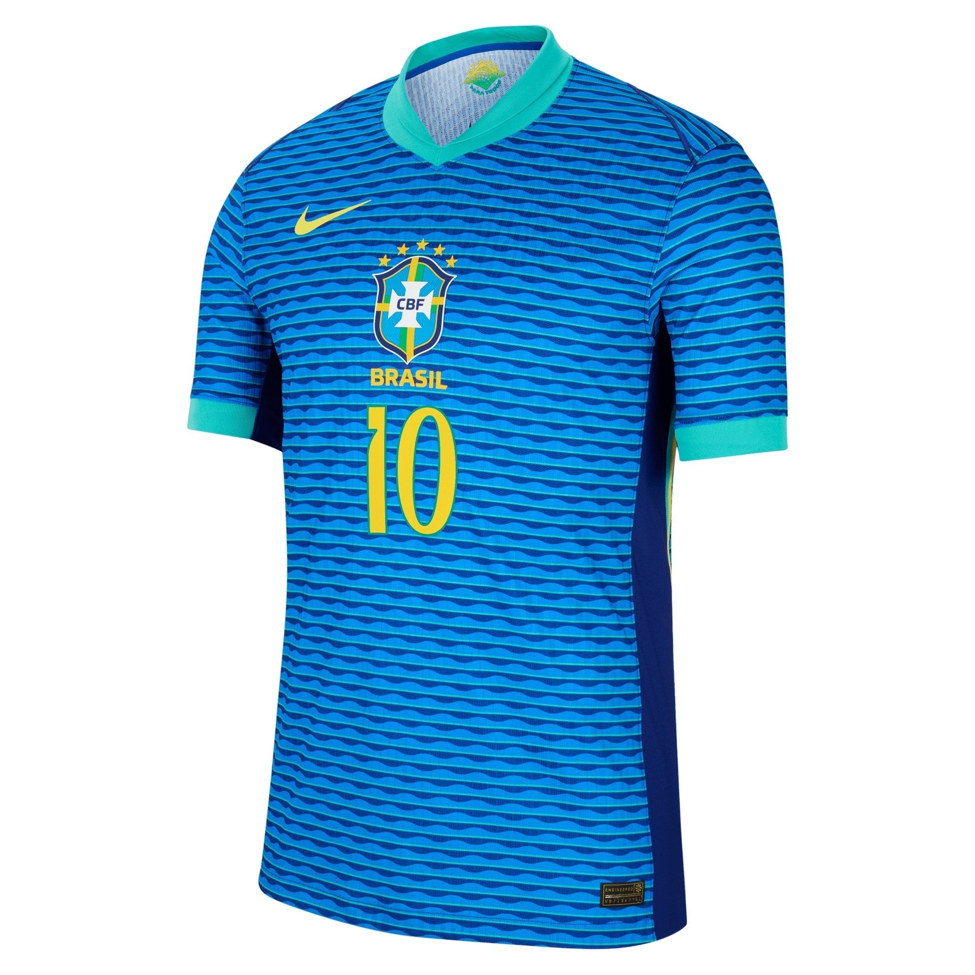 Neymar Jr. Brazil National Team Nike 2024 Away Match Player Jersey �C Blue