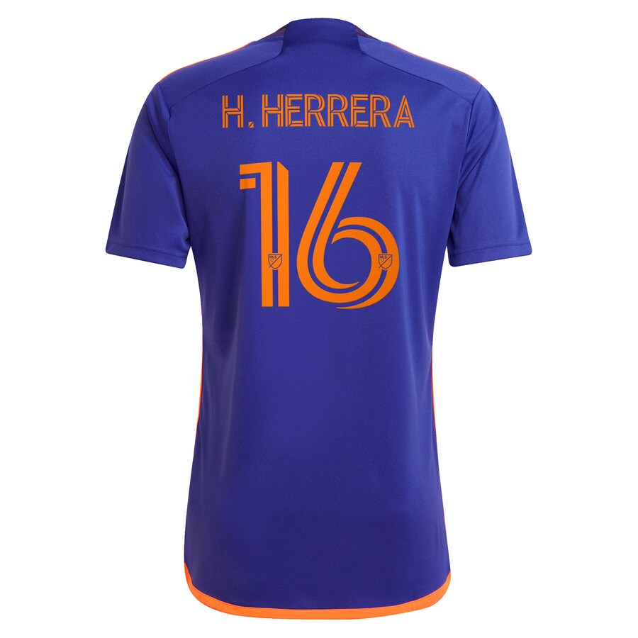 H��ctor Herrera Houston Dynamo FC adidas 2024 Still Holdin'  Player Jersey?�C Purple