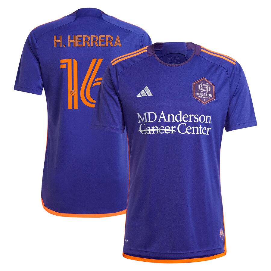H��ctor Herrera Houston Dynamo FC adidas 2024 Still Holdin'  Player Jersey?�C Purple
