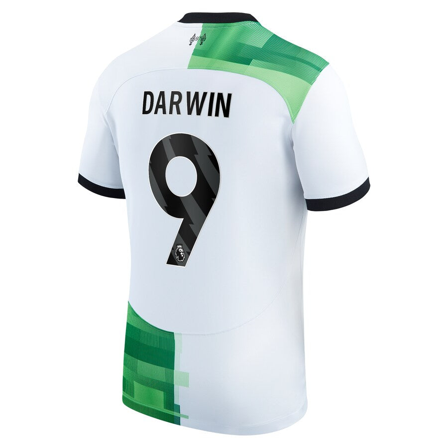 Darwin N��?ez Liverpool Nike 2023/24 Away Jersey - White