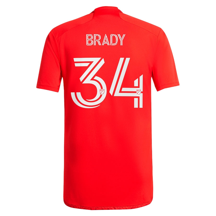 Chris Brady Chicago Fire adidas 2024 Return To Red  Player Jersey?�C Red
